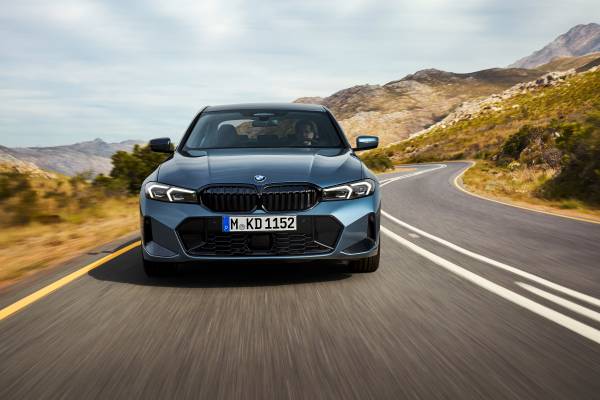 BMW 3 Series In road
